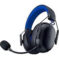 Razer BlackShark V3 X Hyperspeed for PlayStation, gaming headset black/blue, 2.4 GHz dongle, Bluetooth, USB