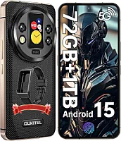 OUKITEL WP200 Pro 5G lauko mobilusis telefonas - "Android 15", 72GB+1TB išmanusis telefonas su išmaniuoju laikrodžiu, 6,7 colių AMOLED FHD+ 120 Hz, atsparus vandeniui be sutarties, 8580mAh/45W, 108MP kamera, 5G Dual SIM/NFC/WiFi 6