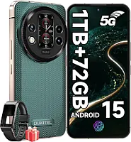 OUKITEL WP200 PRO 5G lauko mobilusis telefonas su išmaniuoju laikrodžiu, 72GB RAM + 1TB ROM "Android 15" lauko išmanusis telefonas be sutarties, 6,7 colių FHD + 120 Hz AMOLED ekranas, 8800 mAh/45 W, 108 MP + 32 MP, 5G Dual