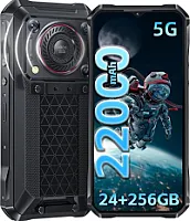 OUKITEL WP33 Pro Lauko mobilusis telefonas 5G - 22000 mAh baterija, 136 dB garsiakalbis, 24 + 256 GB lauko išmanusis telefonas be sutarties, 64 + 32 + 20 MP naktinis matymas, 6,6 colių FHD+ ekranas, IP68 atsparumas vandeniui