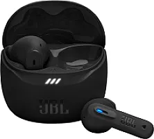 "JBL Tune Flex 2" belaidės "Bluetooth" ausinės į ausis su triukšmo slopinimu, 48 valandų atkūrimo laikas, IP54 apsauga nuo vandens ir dulkių, kelių taškų ryšys, ergonomiškas dizainas, juodos spalvos