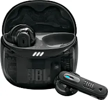 JBL Tune Flex Ghost 2 belaidės "Bluetooth" ausinės į ausis su triukšmo slopinimu, 48 valandų atkūrimo laikas, IP54 apsauga nuo vandens ir dulkių, kelių taškų ryšys, ergonomiškas dizainas, juoda, "Ghost