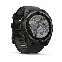 Garmin Fenix 8 Solar Sapphire Titanium Carbon Gray DLC Black watch, N/A
