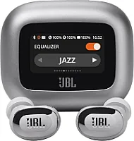 JBL Live Buds 3 Wireless Earbud Headphones with Bluetooth, 40 Hours Battery Life, True Adaptive Noise Cancelling and High Resolution JBL Signature Sound, IP55 Waterproof, Silver