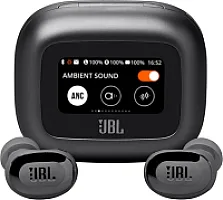 "JBL Live Buds 3" belaidės ausinės su "Bluetooth", 40 valandų veikianti baterija, "True Adaptive Noise Cancelling" ir didelės raiškos JBL signatūros garsas, atsparios vandeniui, IP55, juodos spalvos