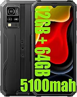 "Blackview BV4800 SE" lauko mobilusis telefonas, 5100 mAh, 12GB + 64GB/2TB (2025), išmanusis telefonas be sutarties, 6,56 colių 90Hz, IP69K atsparus vandeniui, statybvietės mobilusis telefonas, 16MP + 8MP / dvigubas 4G/OTG/GPS