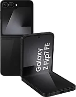 "Samsung Galaxy Z Flip7 FE" dirbtinio intelekto išmanusis telefonas su "Galaxy AI", dirbtinio intelekto mobilusis telefonas su "Android", sulankstomas dizainas, platus priekinis ekranas, 50 MP plačiakampė kamera, 128 GB, 8 GB RAM, juodas