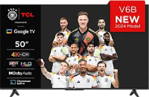 TCL 50V6B 50 colių 4K Ultra HD, HDR televizorius, "Google TV" palaikomas išmanusis televizorius (Dolby Audio, judesio aiškumas, valdymas balsu, suderinamas su "Google Assistant", integruotas "Chromecast")