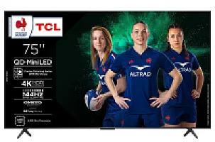 TCL C6K 75C6K TV 190.5 cm (75") 4K Ultra HD Smart TV Wi-Fi Metallic