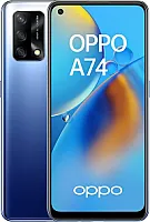 OPPO A74, dvigubas, 128 GB, 6 GB RAM, vidurnakčio mėlyna