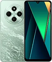 "Xiaomi Poco C75" išmanusis telefonas, 6,88 colių 120 Hz HD+ ekranas, "Medialek Helio G81", triguba kamera, 50 Mpx + 2 Mpx, 5000 mAh, žalias