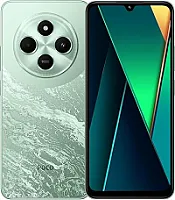 "Xiaomi Poco C75" išmanusis telefonas 6+128GB be sutarties Mobilusis telefonas 6,88 colių ekranas MediaTek Helio G81 aštuonių branduolių procesorius 50MP AI triguba kamera 5160mAh baterija NFC Dual SIM žalias