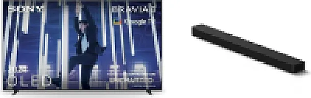 "Sony" rinkinys BRAVIA 8 OLED 55 colių 4K HDR "Google" išmanusis televizorius (2024) 55XR80 BRAVIA "Theatre Bar 8 Dolby Atmos" garso juosta (2024)