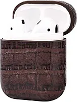 Devia Lux Series Eco ādas izskata ar magnētisko karabīni aizsargmaciņš priekš Apple AirPods 1st Generation D0313