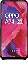 OPPO A74 5G - 6 GB RAM ir 128 GB + išplečiama atmintis, SIM kortelės neturintis išmanusis telefonas (6,5 colių ekranas, 5000 mAh baterija, 48 MP keturkampis fotoaparatas, 90 Hz atnaujinimo dažnis) - Skysta juoda